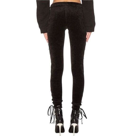 NEW FENTY PUMA BY RIHANNA Velour Lacing Tight Leggings Black Size XS - Picture 3 of 10